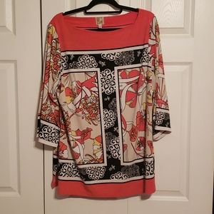 Tunic style dress shirt